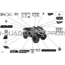 Carrosserie - Décalques pour Can-am Toutes les cylindrées 2022 Outlander 1000R EFI - XMR - CE