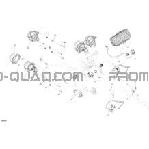 Électrique - Section Avant pour Can-am Toutes les cylindrées 2022 Outlander MAX 1000R EFI - LTD - CE