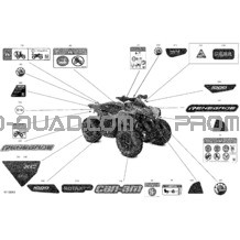 Carrosserie - Décalques pour Can-am Toutes les cylindrées 2022 Renegade 1000R EFI - XXC - CE
