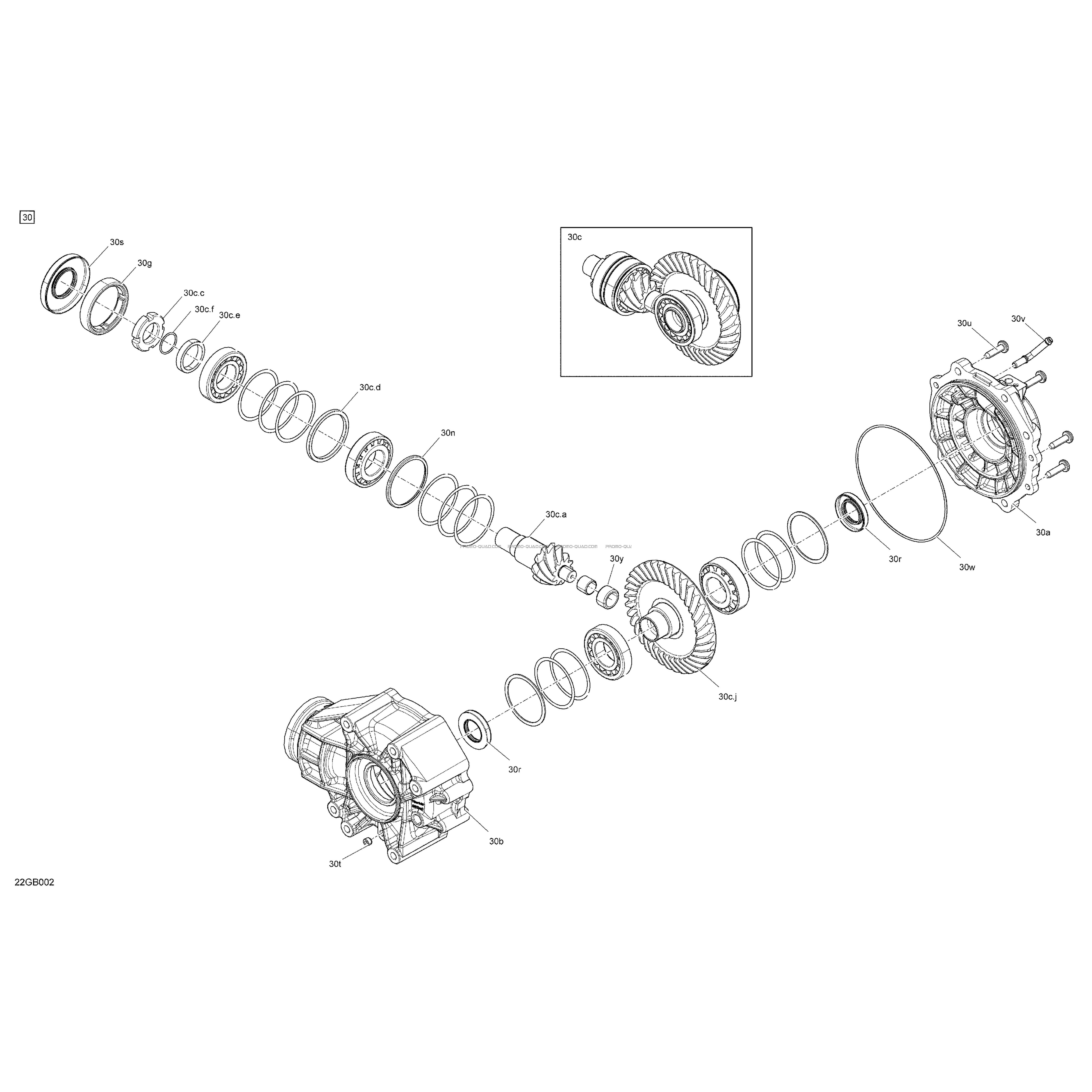 Entraînement - Unité Entraînement Finale  Can-am  2022 Toutes les cylindrées  pièces OEMEntraînement - Unité Entraînement Finale  Can-am  2022 Toutes les cylindrées  pièces OEM