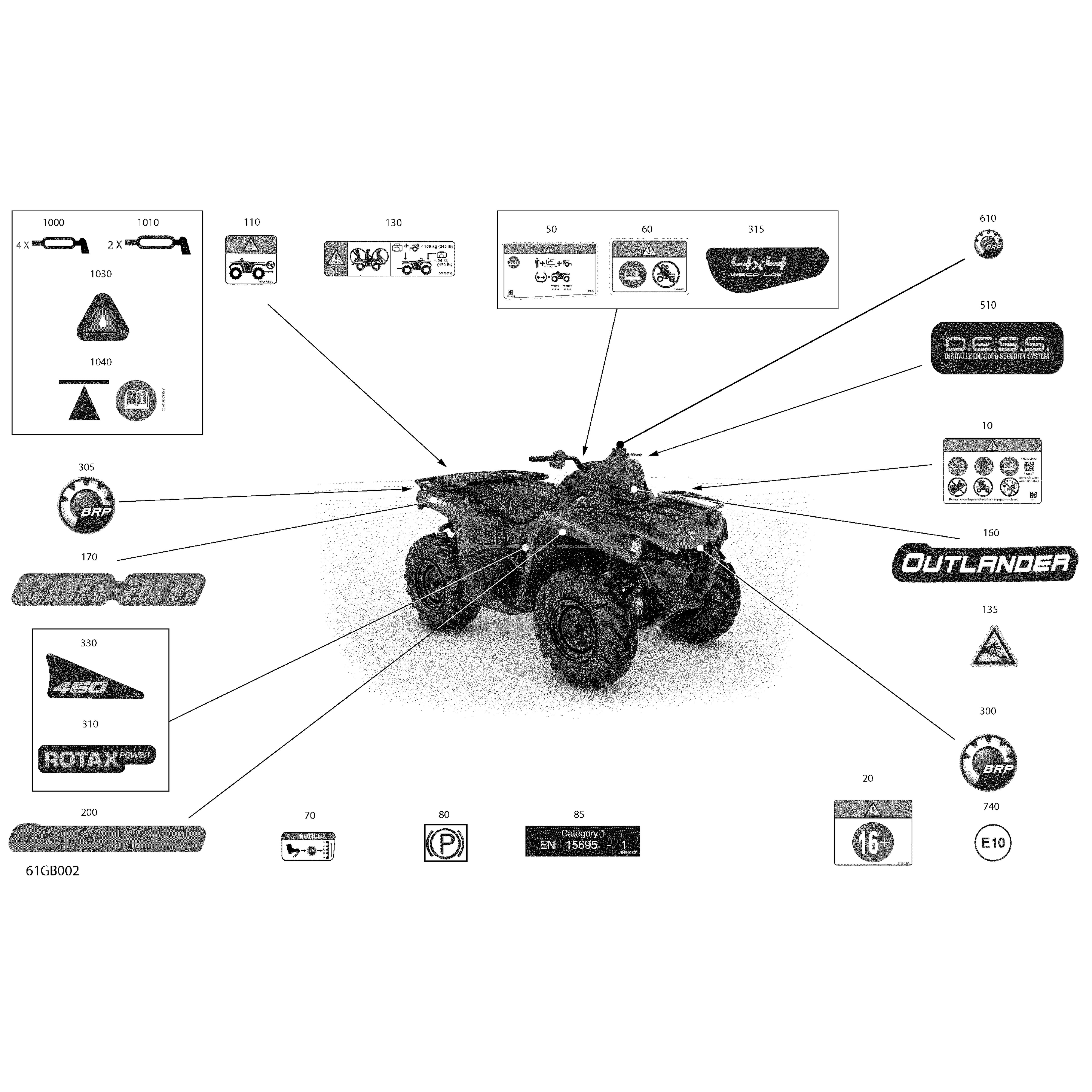 Carrosserie - Décalques  Can-am  2022 Toutes les cylindrées  Original parts OEMCarrosserie - Décalques  Can-am  2022 Toutes les cylindrées  Original parts OEM