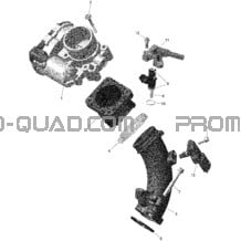 Rotax - Collecteur Admission Air Et Carter De Papillon - 2 pour Can-am Toutes les cylindrées 2022 Outlander T 450 EFI - XU - T Regulation