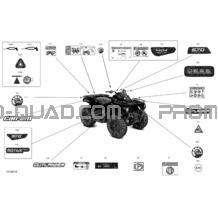 Carrosserie - Décalques pour Can-am Toutes les cylindrées 2022 Outlander T 570 EFI - STD - T Regulation