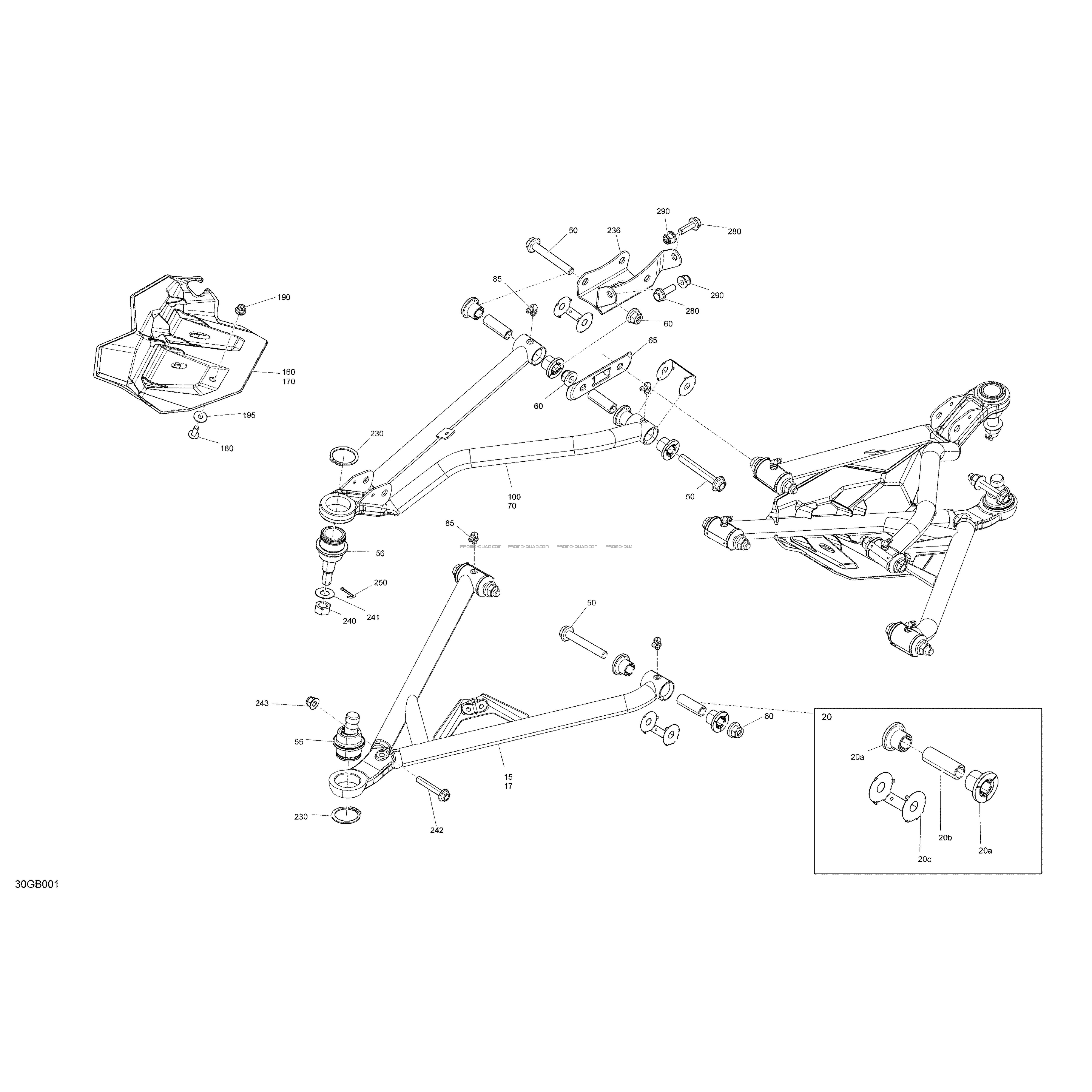 Suspension - Pièces Avant  Can-am  2022 Toutes les cylindrées  Original parts OEMSuspension - Pièces Avant  Can-am  2022 Toutes les cylindrées  Original parts OEM