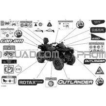 Carrosserie - Décalques pour Can-am Toutes les cylindrées 2022 Outlander T MAX 450 EFI - STD - T Regulation
