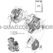 Rotax - Carter - V2 pour Can-am Toutes les cylindrées 2022 Outlander T 650 EFI - XT - T Regulation
