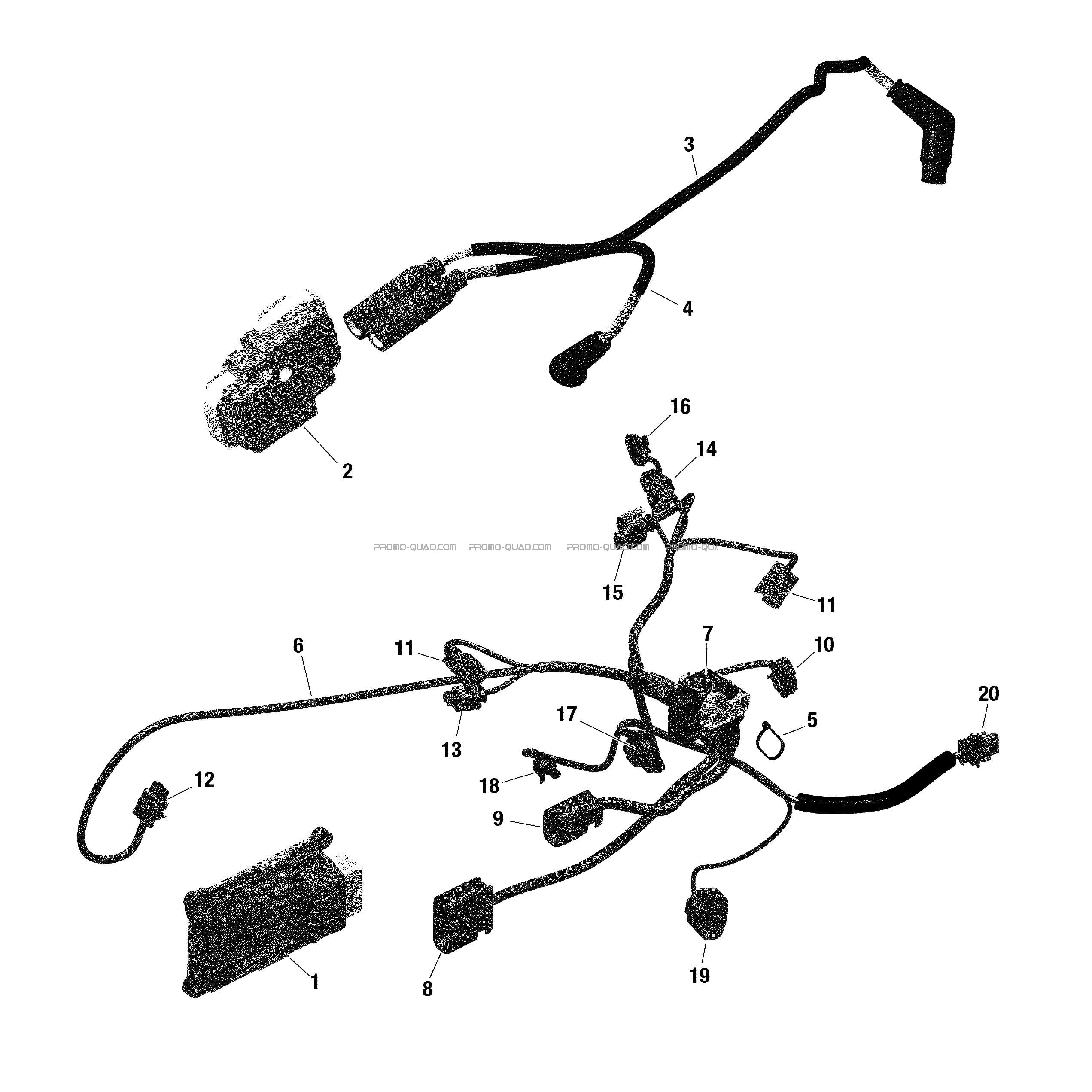Rotax - Câblage Moteur Et Module Électronique - 122  Can-am  2022 Toutes les cylindrées  pièces OEMRotax - Câblage Moteur Et Module Électronique - 122  Can-am  2022 Toutes les cylindrées  pièces OEM