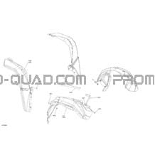 Carrosserie - Garde-Boue pour Can-am Toutes les cylindrées 2022 Renegade T 650 EFI - STD - T Regulation