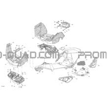 Carrosserie - Section Arrière pour Can-am Toutes les cylindrées 2022 Renegade T 650 EFI - STD - T Regulation