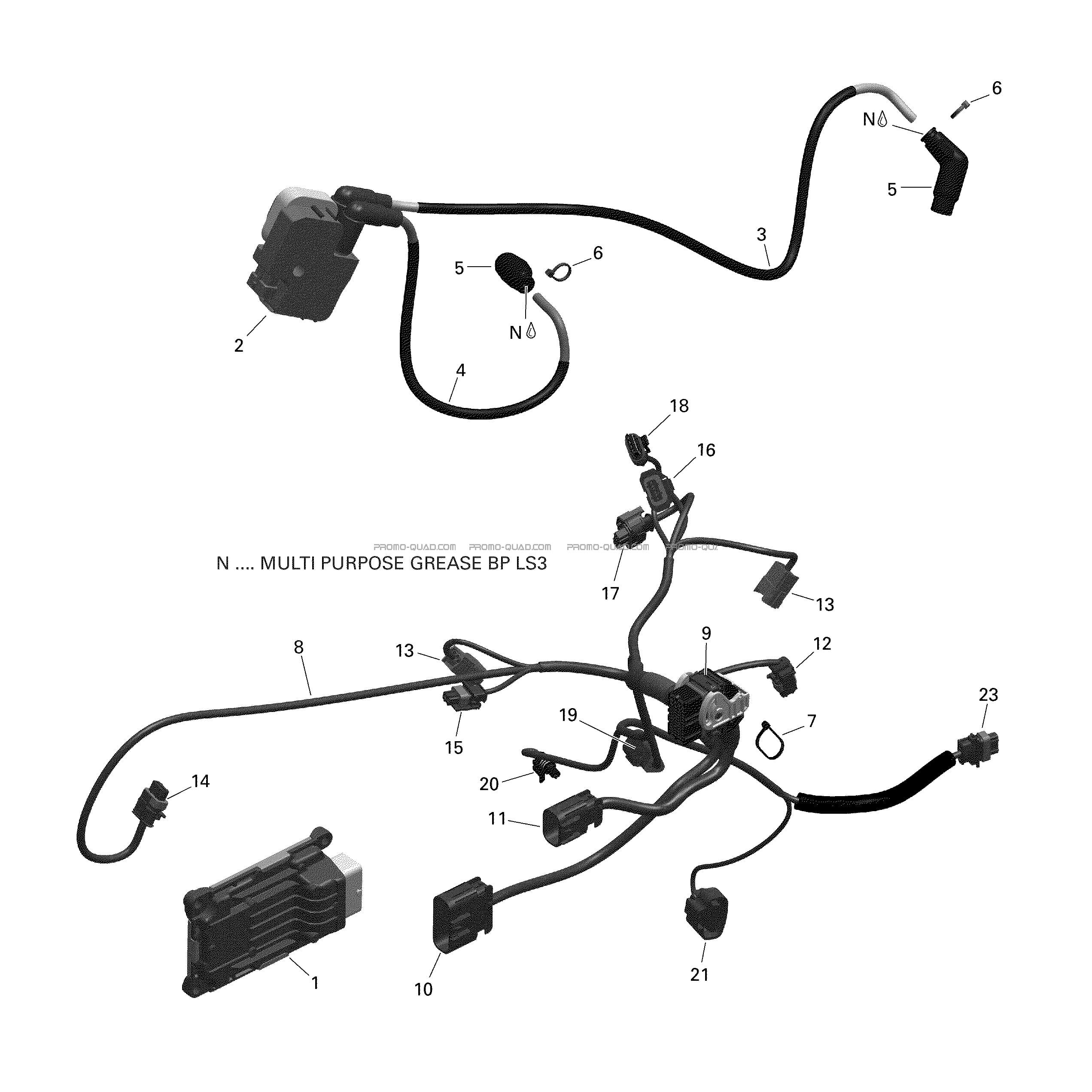 Rotax - Engine Harness And Electronic Module  - V4  Can-am  2022 Toutes les cylindrées  Original parts OEMRotax - Engine Harness And Electronic Module  - V4  Can-am  2022 Toutes les cylindrées  Original parts OEM