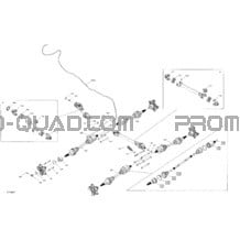 Entraînement - Arrière - Pièces Communes pour Can-am Toutes les cylindrées 2022 Outlander T 6X6 - 1000 EFI - XT - T Regulation