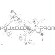 Mécanique - Système Frein pour Can-am Toutes les cylindrées 2022 Outlander T MAX 6X6 - 450 EFI - XU+ - T Regulation