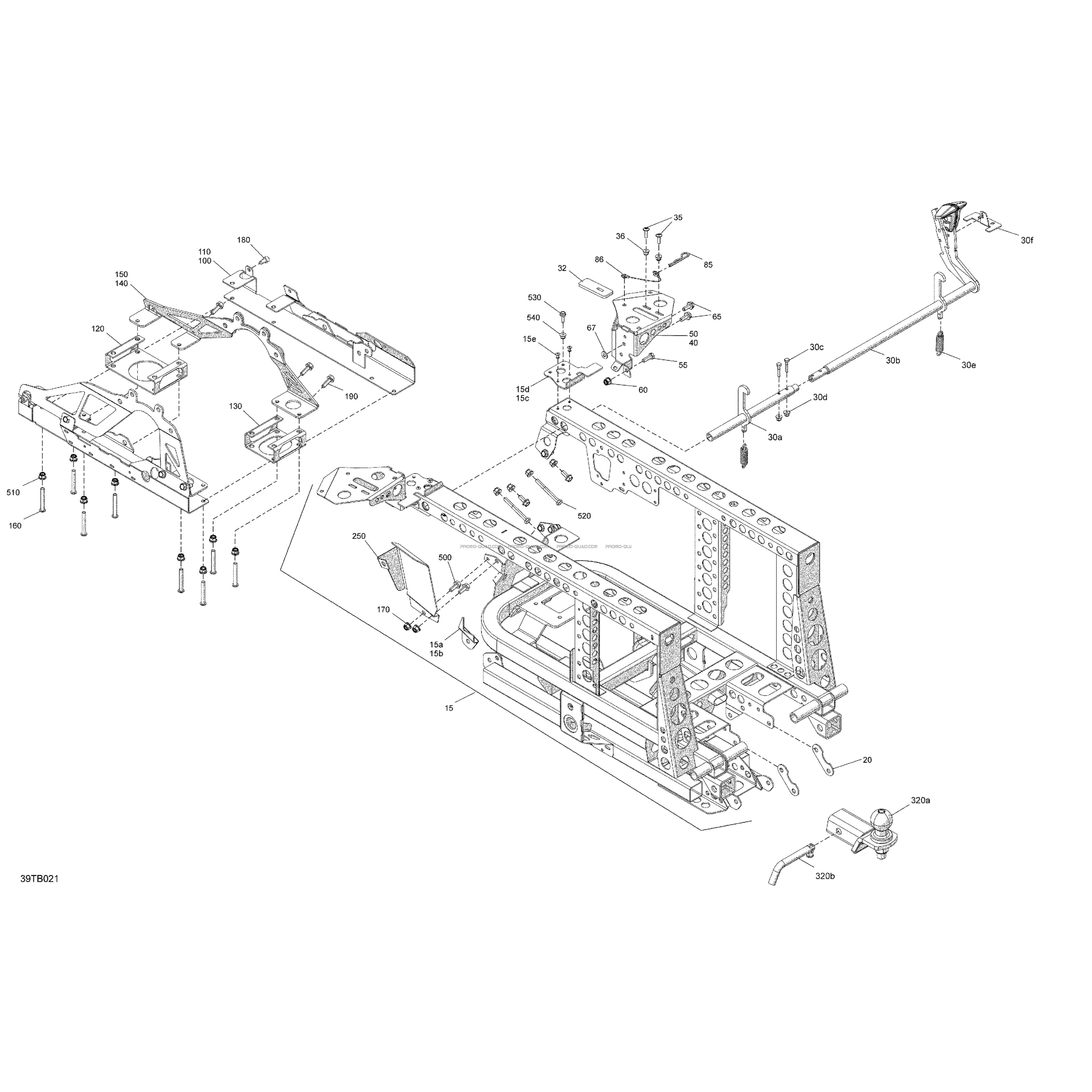 Châssis - Système - Section Arrière  Can-am  2022 Toutes les cylindrées  Original parts OEMChâssis - Système - Section Arrière  Can-am  2022 Toutes les cylindrées  Original parts OEM