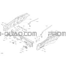 Carrosserie - Mur De Boîte De Chargement pour Can-am Toutes les cylindrées 2022 Outlander T MAX 6X6 - 650 EFI  - XU+ - T Regulation