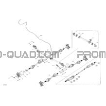 Entraînement - Arrière - Pièces Communes pour Can-am Toutes les cylindrées 2022 Outlander T MAX 6X6 - 650 EFI  - XT - T Regulation