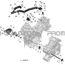 Rotax - Refroidissement Moteur pour Can-am Toutes les cylindrées 2022 Outlander T MAX 6X6 - 1000 EFI - XU+ - T Regulation
