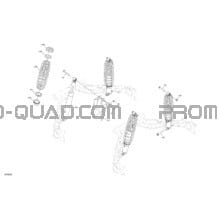 Suspension - Amortisseurs Arrières pour Can-am Toutes les cylindrées 2022 Outlander T MAX 6X6 - 1000 EFI - XU+ - T Regulation