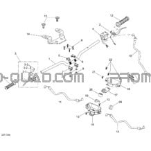 Guidon pour Can-am Toutes les cylindrées 2022 DS 70
