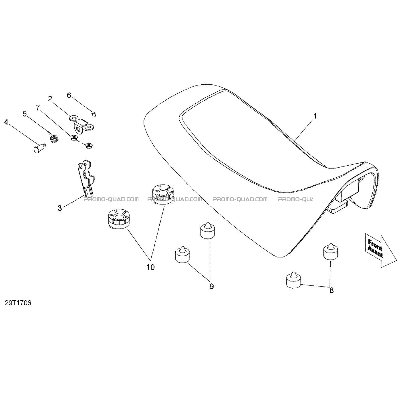 Siège  Can-am  2022 Toutes les cylindrées  pièces OEMSiège  Can-am  2022 Toutes les cylindrées  pièces OEM