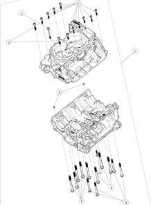 SOUS-ENS. CARTERS MOTEURS pour Segway Toutes les cylindrées Toutes les années FUGLEMAN UT10