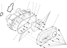 CACHES VARIATEUR pour Segway Toutes les cylindrées Toutes les années FUGLEMAN UT10