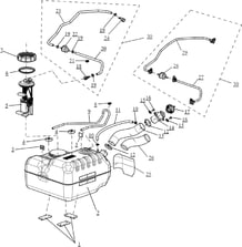 RESERVOIR A CARBURANT pour Segway Toutes les cylindrées Toutes les années FUGLEMAN UT10