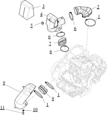 PRISES D AIR VARIATEUR pour Segway Toutes les cylindrées Toutes les années FUGLEMAN UT10