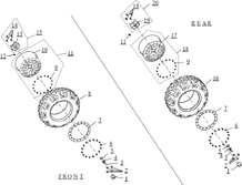 ROUES pour Segway Toutes les cylindrées Toutes les années FUGLEMAN UT10