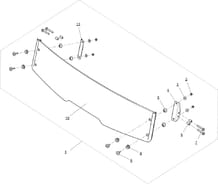 DEMI-PARE-BRISE (OPTION) pour Segway Toutes les cylindrées Toutes les années FUGLEMAN UT10