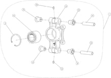 PIVOT DE ROUE ARRIERE GAUCHE pour Segway Toutes les cylindrées Toutes les années SNARLER AT6L