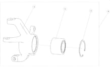 PIVOT DE ROUE AVANT DROIT pour Segway Toutes les cylindrées Toutes les années SNARLER AT6L