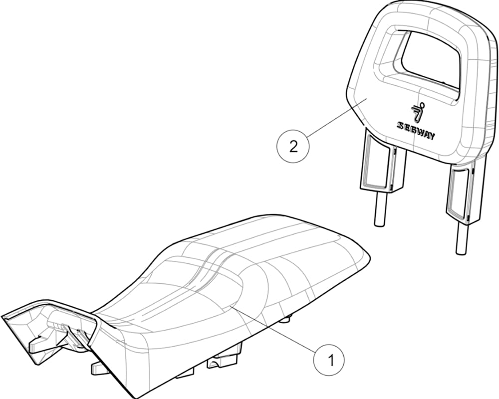 SELLE  Segway  Toutes les années Toutes les cylindrées  pièces OEMSELLE  Segway  Toutes les années Toutes les cylindrées  pièces OEM