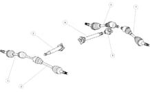 CARDANS pour Segway Toutes les cylindrées Toutes les années SNARLER AT6L