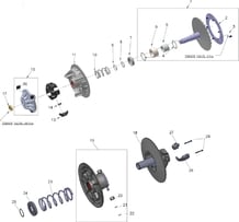 KIT REPARATION TRANSMISSION (CVTECH) pour Segway Toutes les cylindrées Toutes les années SNARLER AT6L DELUXE-L E