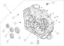 KIT CARTER MOTEUR GAUCHE pour Segway Toutes les cylindrées Toutes les années SNARLER AT6S