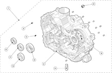 KIT CARTER MOTEUR GAUCHE pour Segway Toutes les cylindrées Toutes les années SNARLER AT6S LUXE