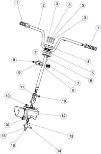 GUIDON   DIRECTION ASSISTEE pour Segway Toutes les cylindrées Toutes les années SNARLER AT6S LUXE