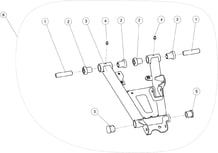 TRIANGLE ARRIERE INFERIEUR DROIT pour Segway Toutes les cylindrées Toutes les années SNARLER AT6S LUXE