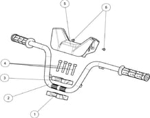 GUIDON   PROTEGE GUIDON pour Segway Toutes les cylindrées Toutes les années SNARLER AT6S LUXE