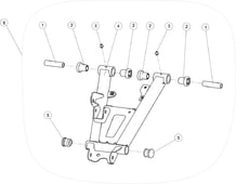 TRIANGLE ARRIERE INFERIEUR GAUCHE pour Segway Toutes les cylindrées Toutes les années SNARLER AT6S STD