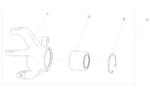 PIVOT DE ROUE AVANT DROIT pour Segway Toutes les cylindrées Toutes les années SNARLER AT6S STD