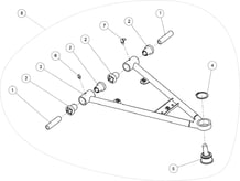 TRIANGLE AVANT INFERIEUR DROIT pour Segway Toutes les cylindrées Toutes les années SNARLER AT6S STD