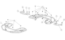 PORTE-BAGAGES   POIGNEES PASSAGER pour Segway Toutes les cylindrées Toutes les années SNARLER AT6S STD