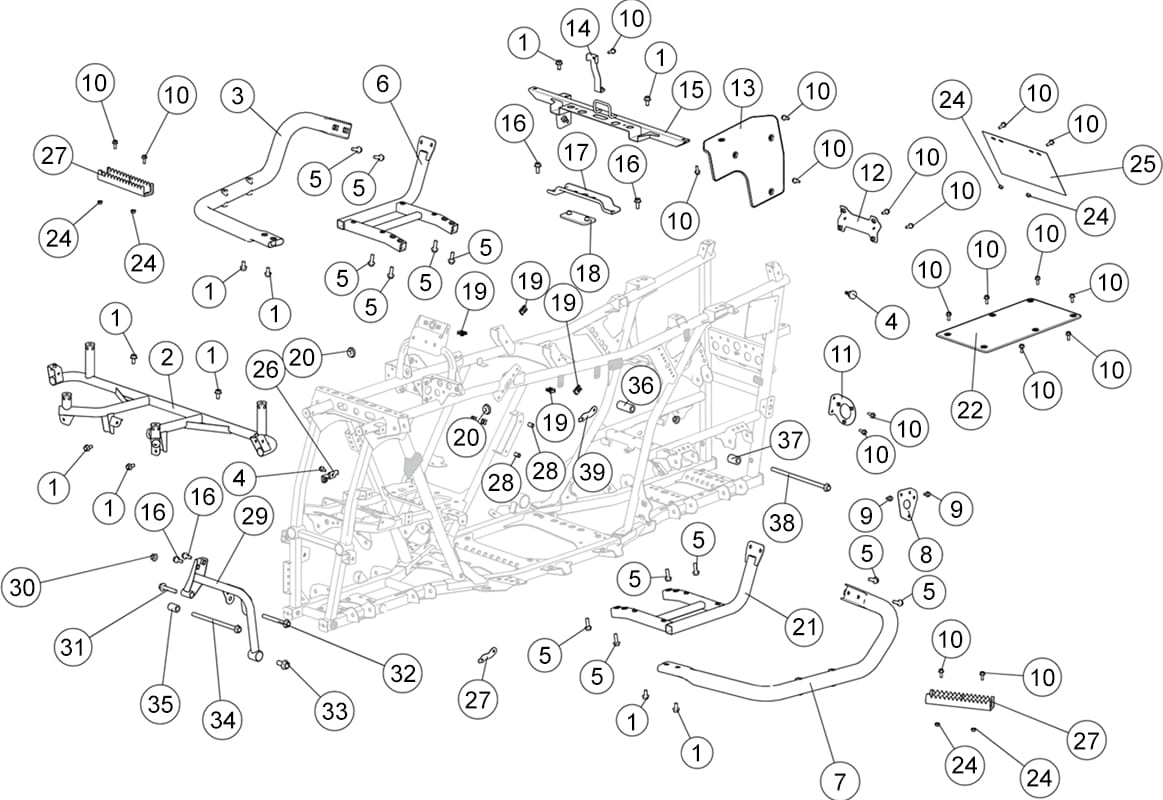 NERF BARS   SUPPORTS DIVERS  Segway  Toutes les années Toutes les cylindrées  Original parts OEMNERF BARS   SUPPORTS DIVERS  Segway  Toutes les années Toutes les cylindrées  Original parts OEM