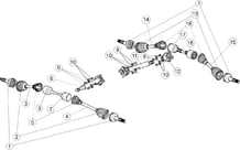 CARDANS (DETAILS   COURT   LTD) pour Segway Toutes les cylindrées Toutes les années SNARLER AT6S STD