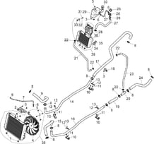 SYSTEME DE REFROIDISSEMENT pour Segway Toutes les cylindrées Toutes les années VILLAIN SX10X