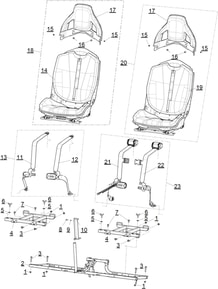 ENSEMBLE SIEGES pour Segway Toutes les cylindrées Toutes les années VILLAIN SX10X