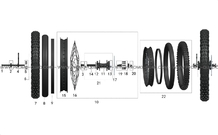 ENSEMBLE ROUE ARRIERE pour Talaria Toutes les cylindrées Toutes les années STING 3000