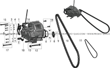 ENSEMBLE MOTO-REDUCTEUR pour Talaria Toutes les cylindrées Toutes les années STING 3000 OFF ROAD