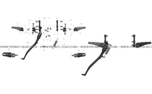 ENSEMBLE CALE-PIED pour Talaria Toutes les cylindrées Toutes les années STING 3000 OFF ROAD